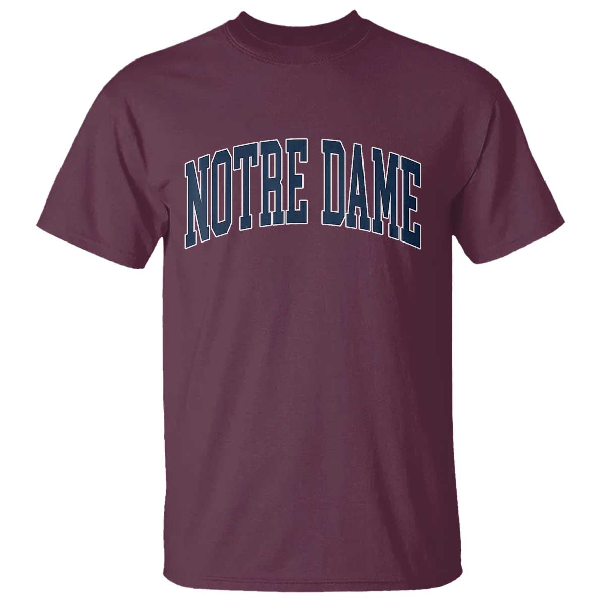 Classic Notre Dame Indiana T Shirt Vintage Retro Throwback Design - Wonder Print Shop