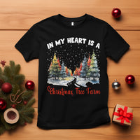Funny Christmas T Shirt In My Heart Is A Xmas Tree Farm Retro Vintage Clothing - Wonder Print Shop