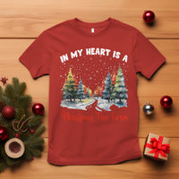 Funny Christmas T Shirt In My Heart Is A Xmas Tree Farm Retro Vintage Clothing - Wonder Print Shop