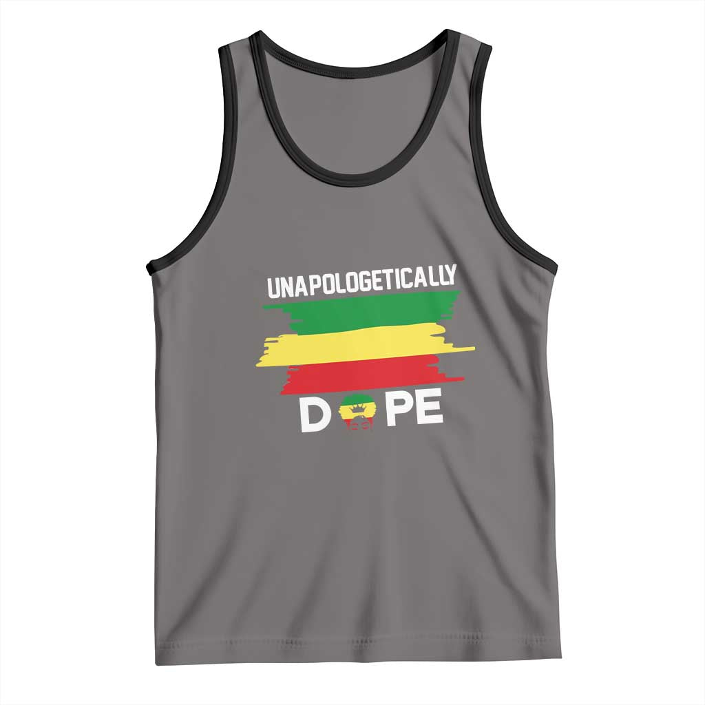 Black History Month Tank Top Unapologetically Dope Melanin Afro Black Pride