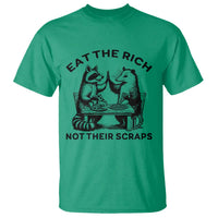 Funny Raccoon Possum Meme T Shirt Eat The Rich Not Their Scraps Sarcasm Retro Minimalist - Wonder Print Shop