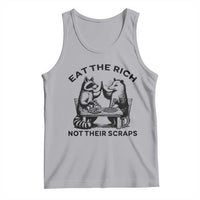 Funny Raccoon Possum Meme Tank Top Eat The Rich Not Their Scraps Sarcasm Retro Minimalist
