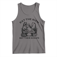 Funny Raccoon Possum Meme Tank Top Eat The Rich Not Their Scraps Sarcasm Retro Minimalist
