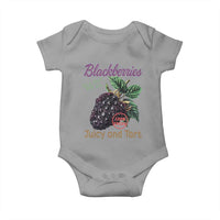 Fresh Juicy Blackberries Baby Onesie Retro Vintage Backberry Farmers Market