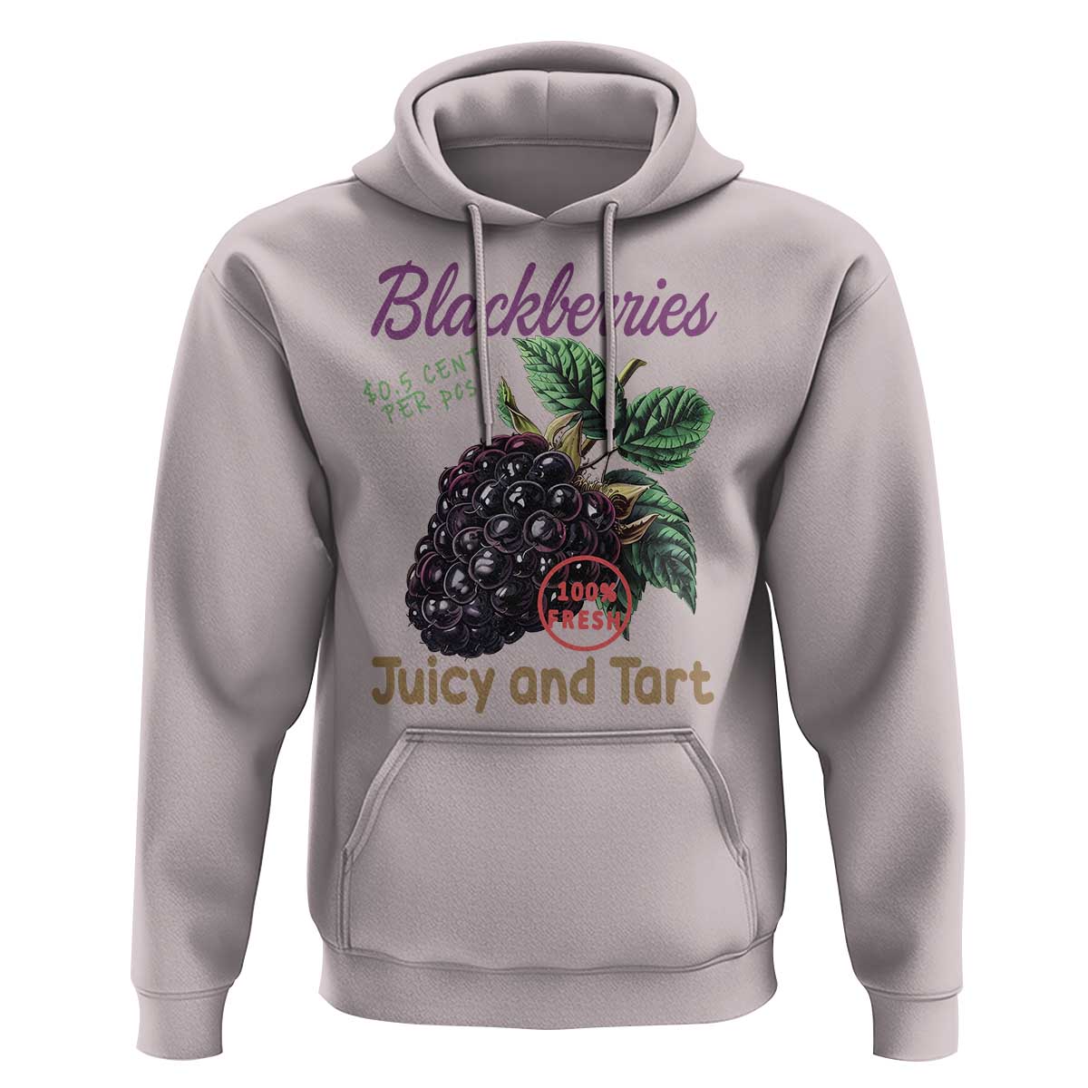 Fresh Juicy Blackberries Hoodie Retro Vintage Backberry Farmers Market