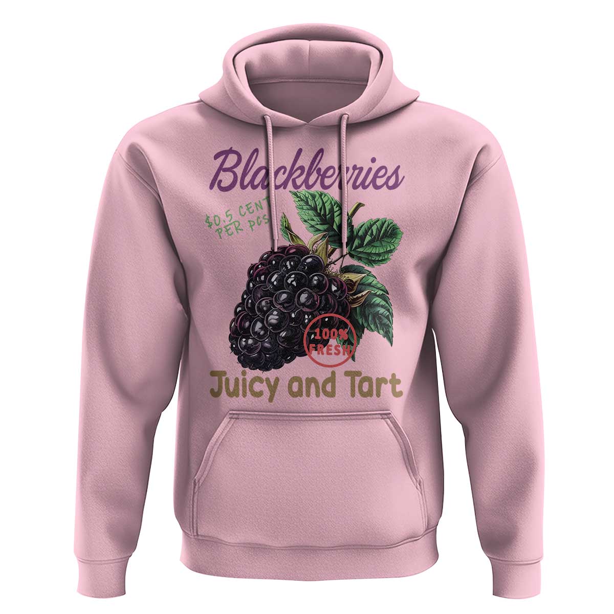 Fresh Juicy Blackberries Hoodie Retro Vintage Backberry Farmers Market