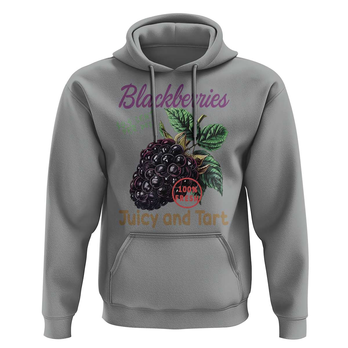 Fresh Juicy Blackberries Hoodie Retro Vintage Backberry Farmers Market