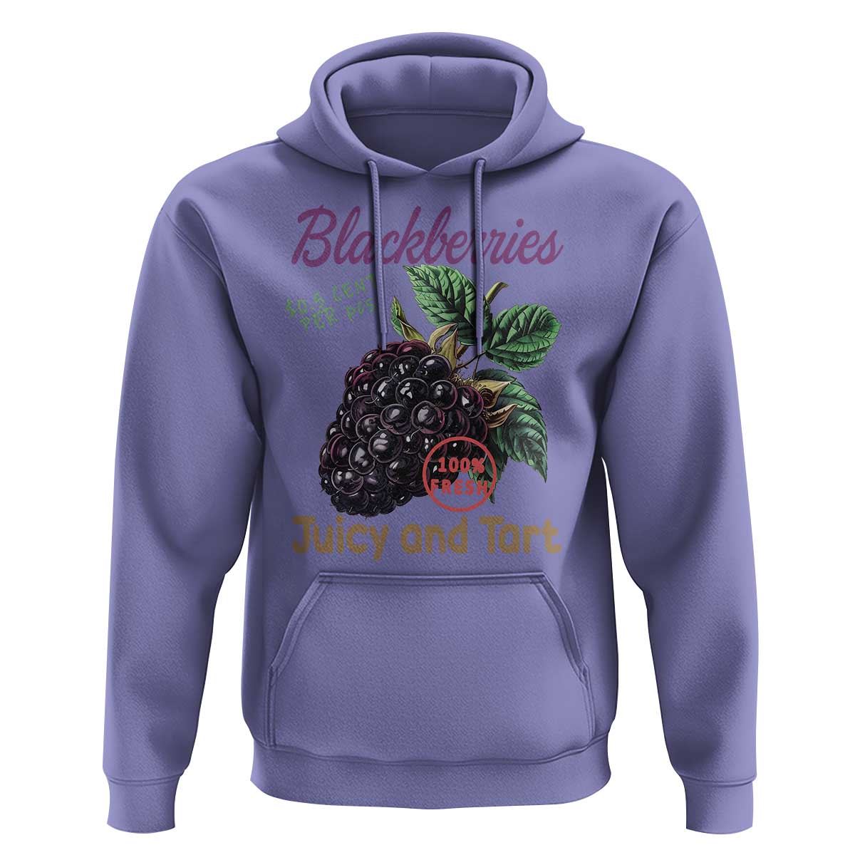 Fresh Juicy Blackberries Hoodie Retro Vintage Backberry Farmers Market