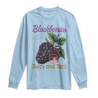 Fresh Juicy Blackberries Long Sleeve Shirt Retro Vintage Backberry Farmers Market