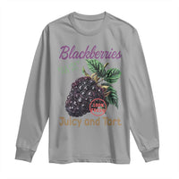 Fresh Juicy Blackberries Long Sleeve Shirt Retro Vintage Backberry Farmers Market