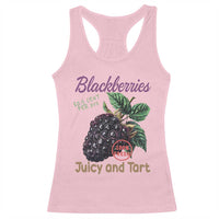 Fresh Juicy Blackberries Racerback Tank Top Retro Vintage Backberry Farmers Market