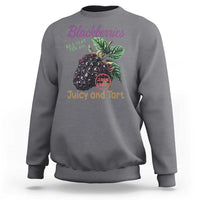 Fresh Juicy Blackberries Sweatshirt Retro Vintage Backberry Farmers Market