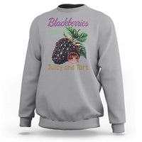 Fresh Juicy Blackberries Sweatshirt Retro Vintage Backberry Farmers Market
