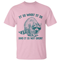 Funny Raccoon Meme It Is What It Is T Shirt And It Is Not Great Mental Health Support - Wonder Print Shop