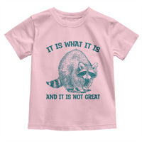 Funny Raccoon Meme It Is What It Is Toddler T Shirt And It Is Not Great Mental Health Support - Wonder Print Shop