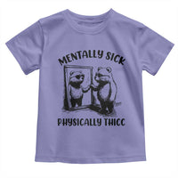 Mentally Sick Physically Thick Toddler T Shirt Retro Vintage Silly Raccoon Weird Meme - Wonder Print Shop