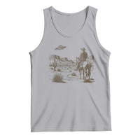 UFO Western Cowboy Tank Top Rodeo Wild West Retro Vintage Graphic