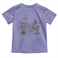 UFO Western Cowboy Toddler T Shirt Rodeo Wild West Retro Vintage Graphic