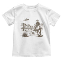 UFO Western Cowboy Toddler T Shirt Rodeo Wild West Retro Vintage Graphic