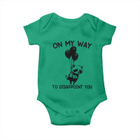 Funny Raccoon 90s Trash Panda Baby Onesie On My Way To Disappoint You Mental Health Meme - Wonder Print Shop