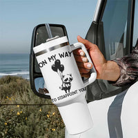 Funny Raccoon 90s Trash Panda Tumbler With Handle On My Way To Disappoint You Mental Health Meme - Wonder Print Shop
