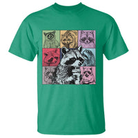 Raccoon Drinking Coffee Graphic T Shirt Funny Trash Panda Retro 90s Style - Wonder Print Shop