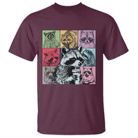 Raccoon Drinking Coffee Graphic T Shirt Funny Trash Panda Retro 90s Style - Wonder Print Shop