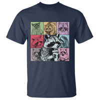 Raccoon Drinking Coffee Graphic T Shirt Funny Trash Panda Retro 90s Style - Wonder Print Shop