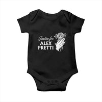 Justice for Alex Pretti Floral Memorial Baby Onesie Minneapolis Jan 24 2026 Tribute