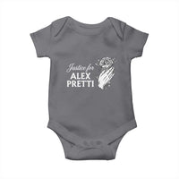 Justice for Alex Pretti Floral Memorial Baby Onesie Minneapolis Jan 24 2026 Tribute