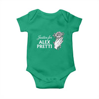 Justice for Alex Pretti Floral Memorial Baby Onesie Minneapolis Jan 24 2026 Tribute