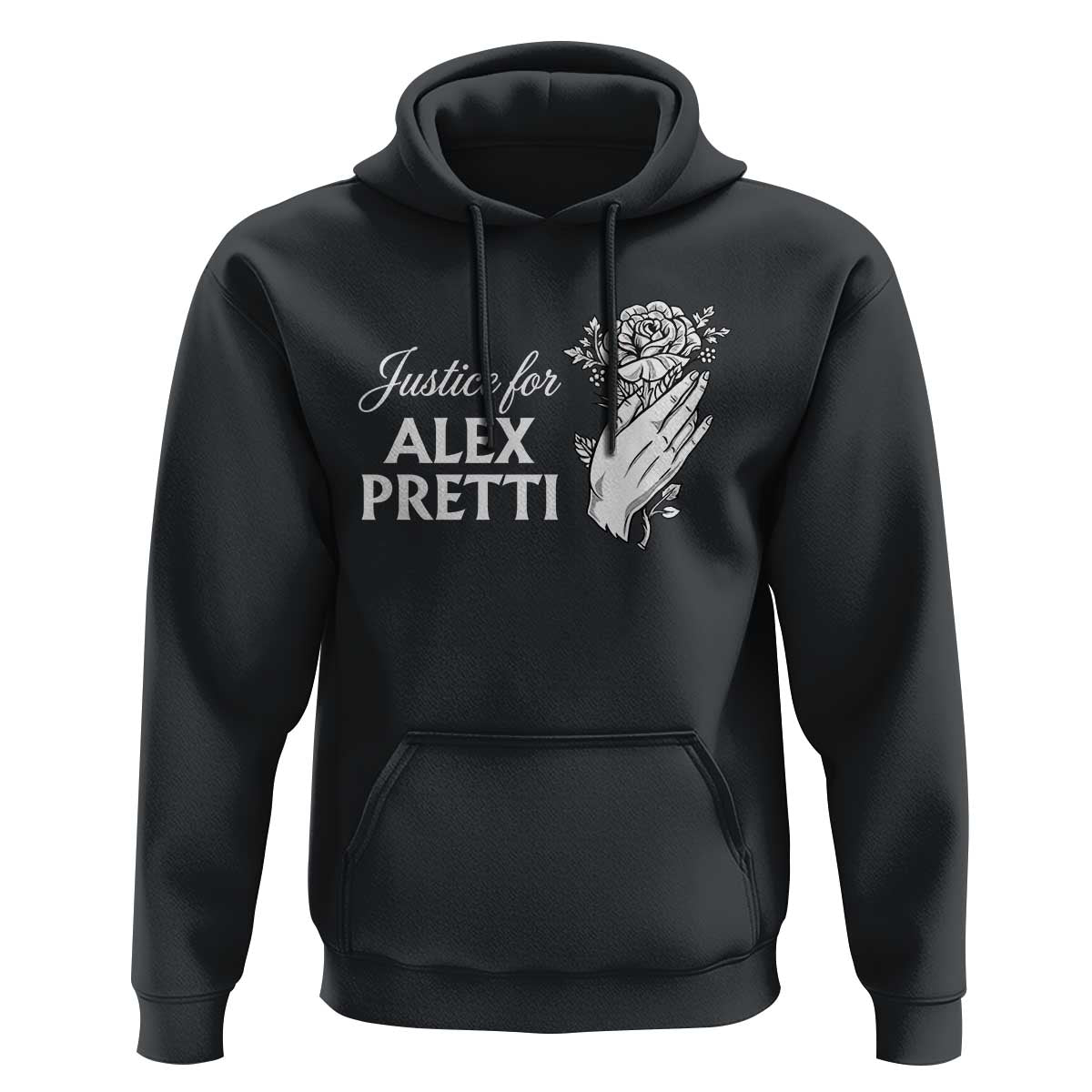 Justice for Alex Pretti Floral Memorial Hoodie Minneapolis Jan 24 2026 Tribute
