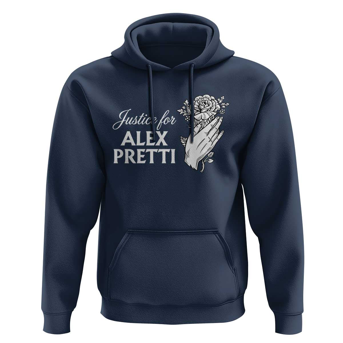 Justice for Alex Pretti Floral Memorial Hoodie Minneapolis Jan 24 2026 Tribute
