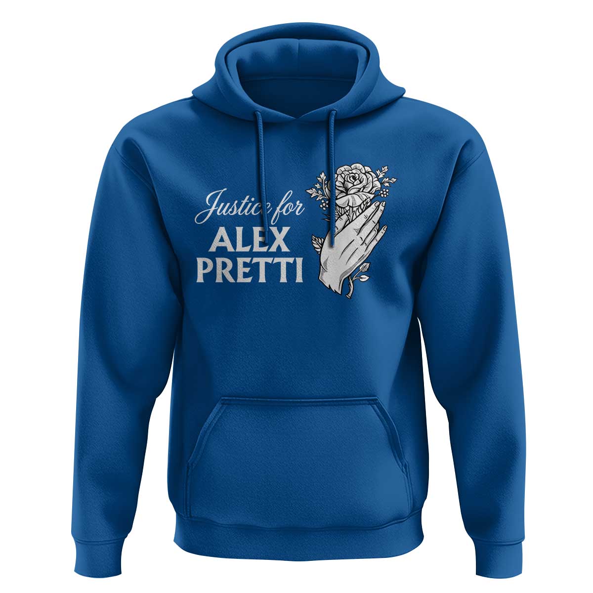 Justice for Alex Pretti Floral Memorial Hoodie Minneapolis Jan 24 2026 Tribute