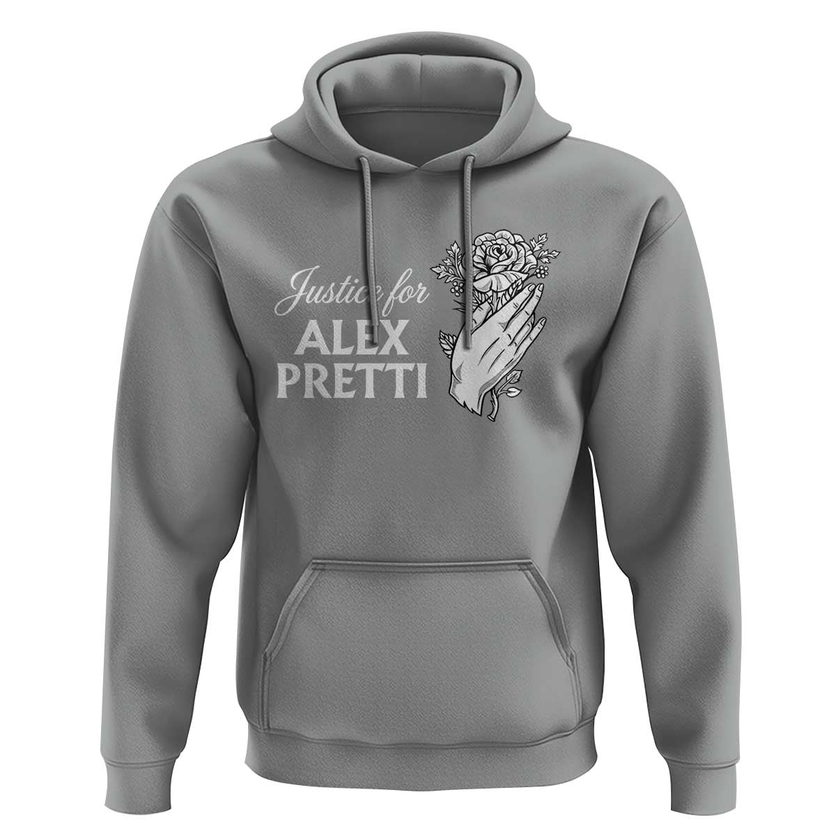 Justice for Alex Pretti Floral Memorial Hoodie Minneapolis Jan 24 2026 Tribute