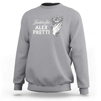 Justice for Alex Pretti Floral Memorial Sweatshirt Minneapolis Jan 24 2026 Tribute
