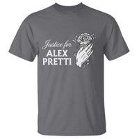 Justice for Alex Pretti Floral Memorial T Shirt Minneapolis Jan 24 2026 Tribute