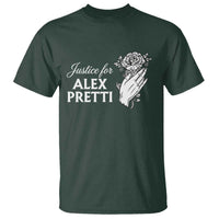 Justice for Alex Pretti Floral Memorial T Shirt Minneapolis Jan 24 2026 Tribute