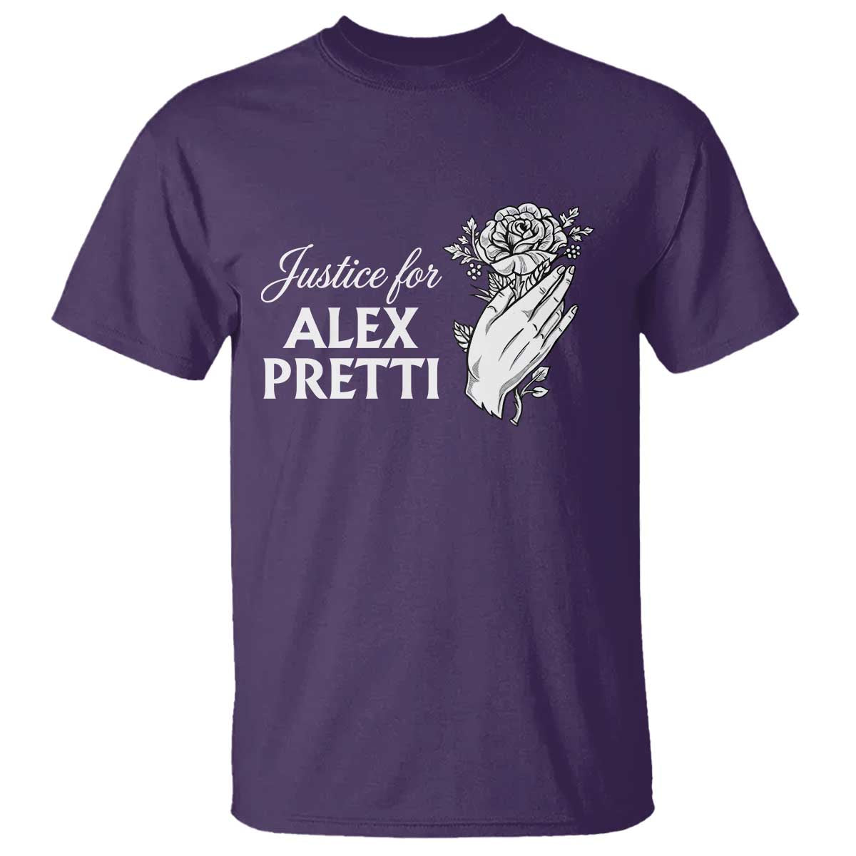 Justice for Alex Pretti Floral Memorial T Shirt Minneapolis Jan 24 2026 Tribute