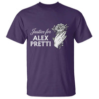 Justice for Alex Pretti Floral Memorial T Shirt Minneapolis Jan 24 2026 Tribute
