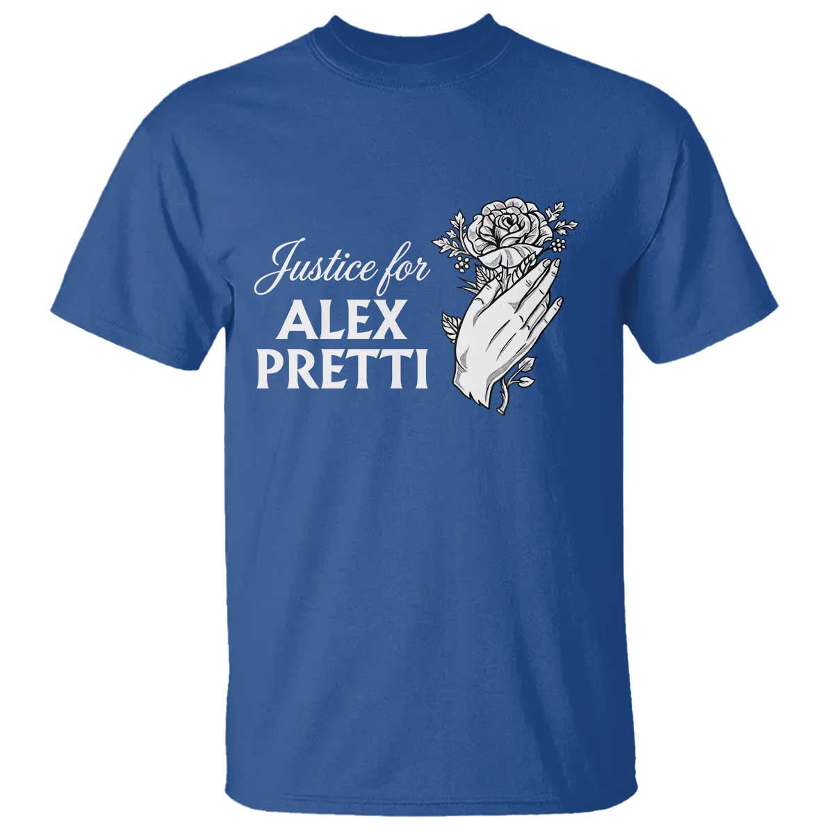 Justice for Alex Pretti Floral Memorial T Shirt Minneapolis Jan 24 2026 Tribute