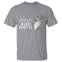 Justice for Alex Pretti Floral Memorial T Shirt Minneapolis Jan 24 2026 Tribute