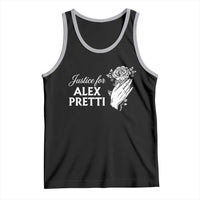 Justice for Alex Pretti Floral Memorial Tank Top Minneapolis Jan 24 2026 Tribute