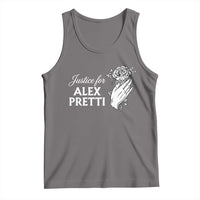 Justice for Alex Pretti Floral Memorial Tank Top Minneapolis Jan 24 2026 Tribute