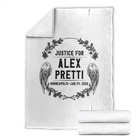 Justice for Alex Pretti Throw Blanket Minneapolis January 24 2026 Tribute Memorial Wreath
