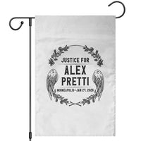 Justice for Alex Pretti Garden Flag Minneapolis January 24 2026 Tribute Memorial Wreath