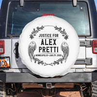 Justice for Alex Pretti Spare Tire Cover Minneapolis January 24 2026 Tribute Memorial Wreath