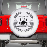 Justice for Alex Pretti Spare Tire Cover Minneapolis January 24 2026 Tribute Memorial Wreath