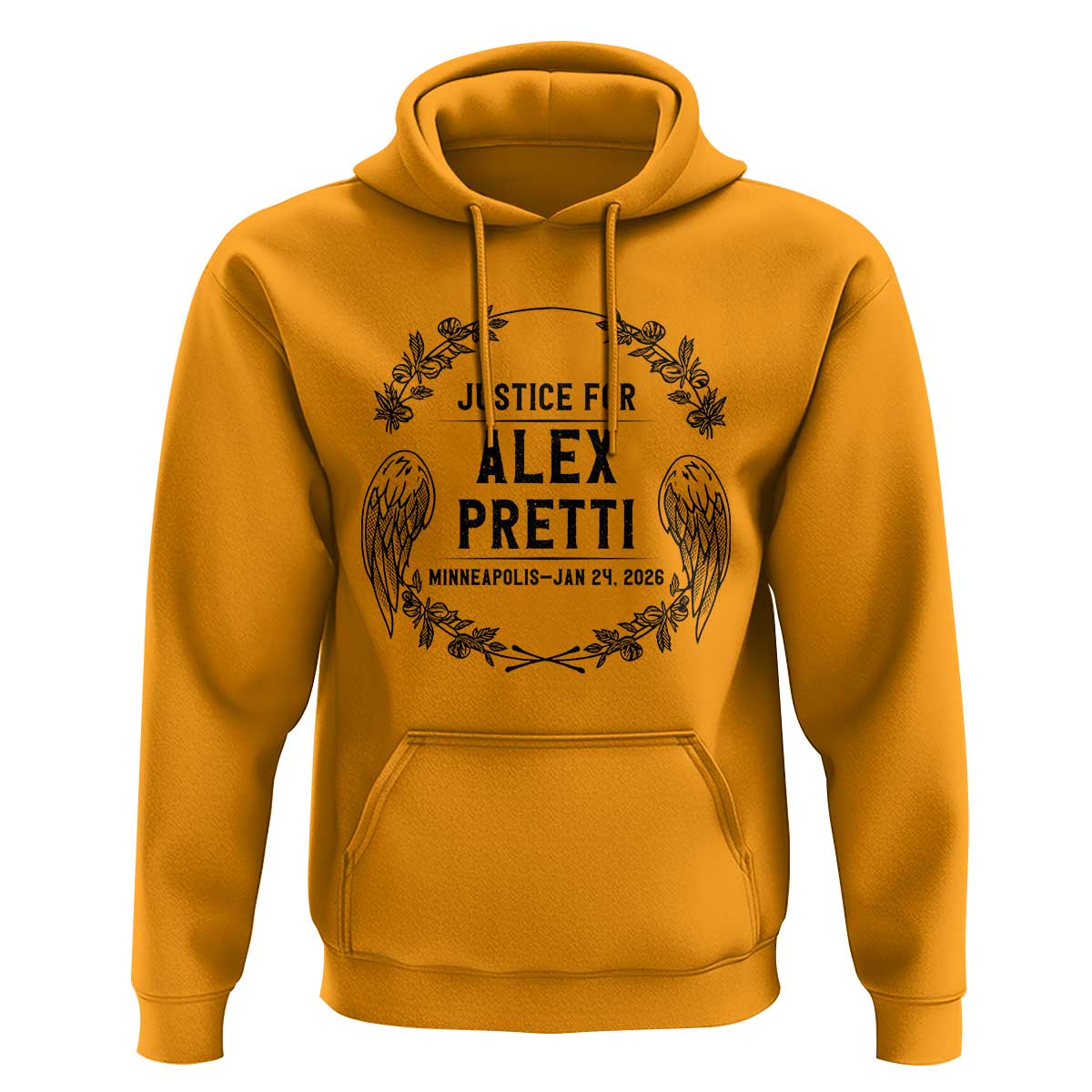 Justice for Alex Pretti Hoodie Minneapolis January 24 2026 Tribute Memorial Wreath