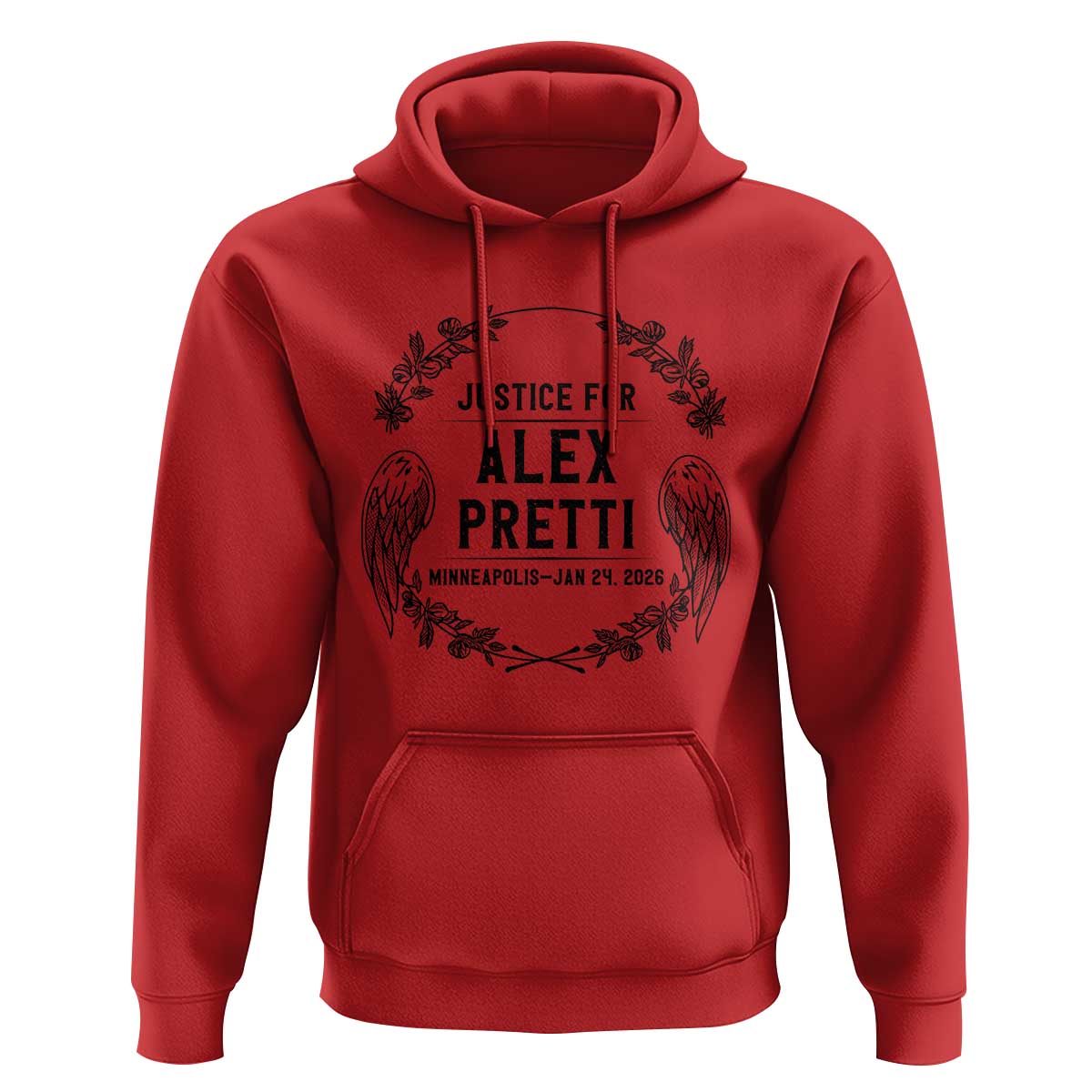 Justice for Alex Pretti Hoodie Minneapolis January 24 2026 Tribute Memorial Wreath